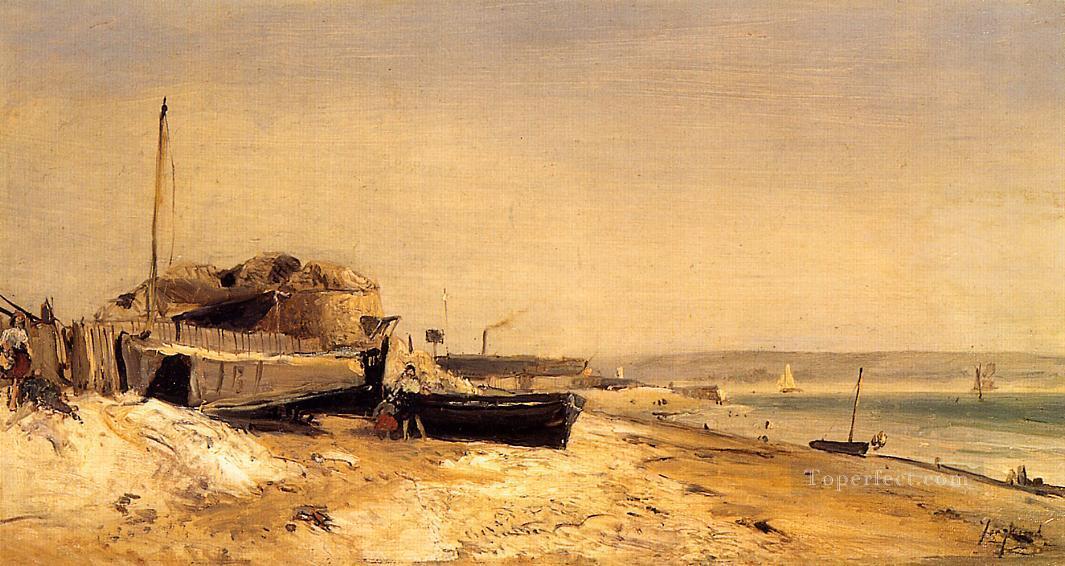 Sainte Adresse2 ship seascape Johan Barthold Jongkind Oil Paintings